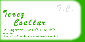 terez csellar business card